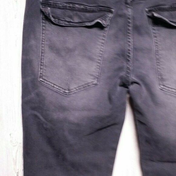 33x27 Free People Black Distressed Destroyed Ankle - Picture 9 of 13